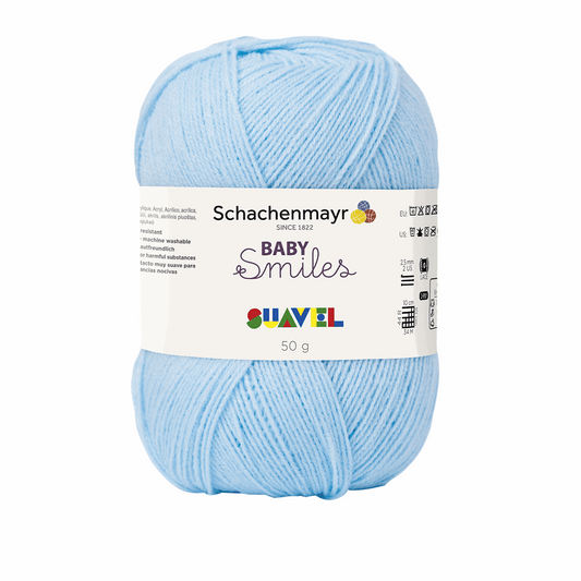 Schachenmayr Suavel 50g – Baby Smilies, 90876, Farbe baba blau 7514