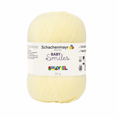 Schachenmayr Suavel 50g – Baby Smilies, 90876, Farbe zart gelb 7536