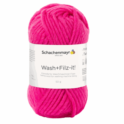 Schachenmayr Wash+Filz-It! Uni 50g, 90942, color pink 11