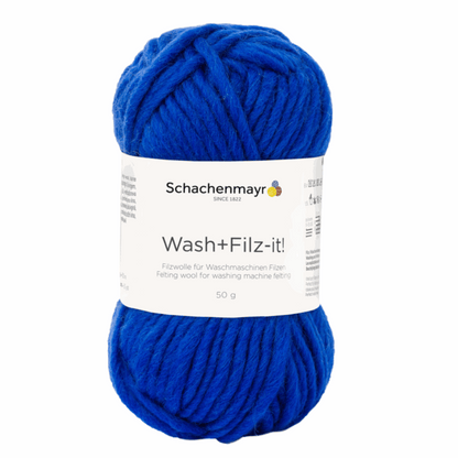 Schachenmayr Wash+Filz-It! Plain 50g, 90942, color azure(blue) 13