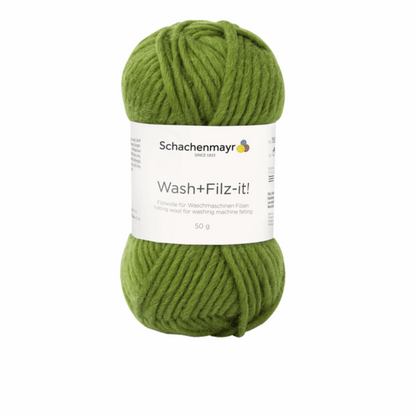 Schachenmayr Wash+Filz-It! Uni 50g, 90942, color olive 17