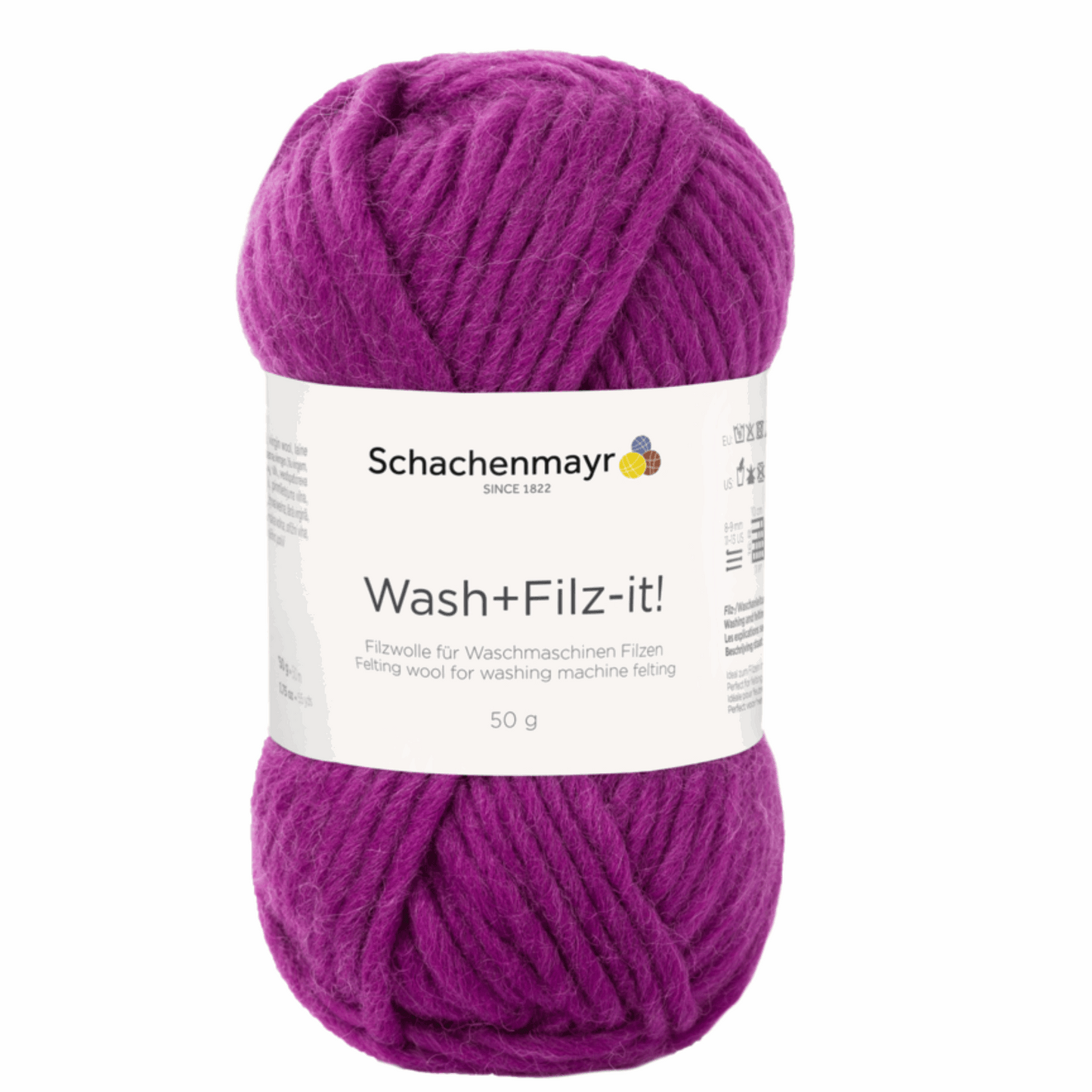 Schachenmayr Wash+Filz-It! Uni 50g, 90942, Farbe pflaume 26