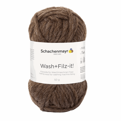 Schachenmayr Wash+Filz-It! Uni 50g, 90942, Farbe grizzly 33