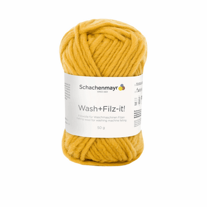 Schachenmayr Wash+Filz-It! Uni 50g, 90942, color mustard 43