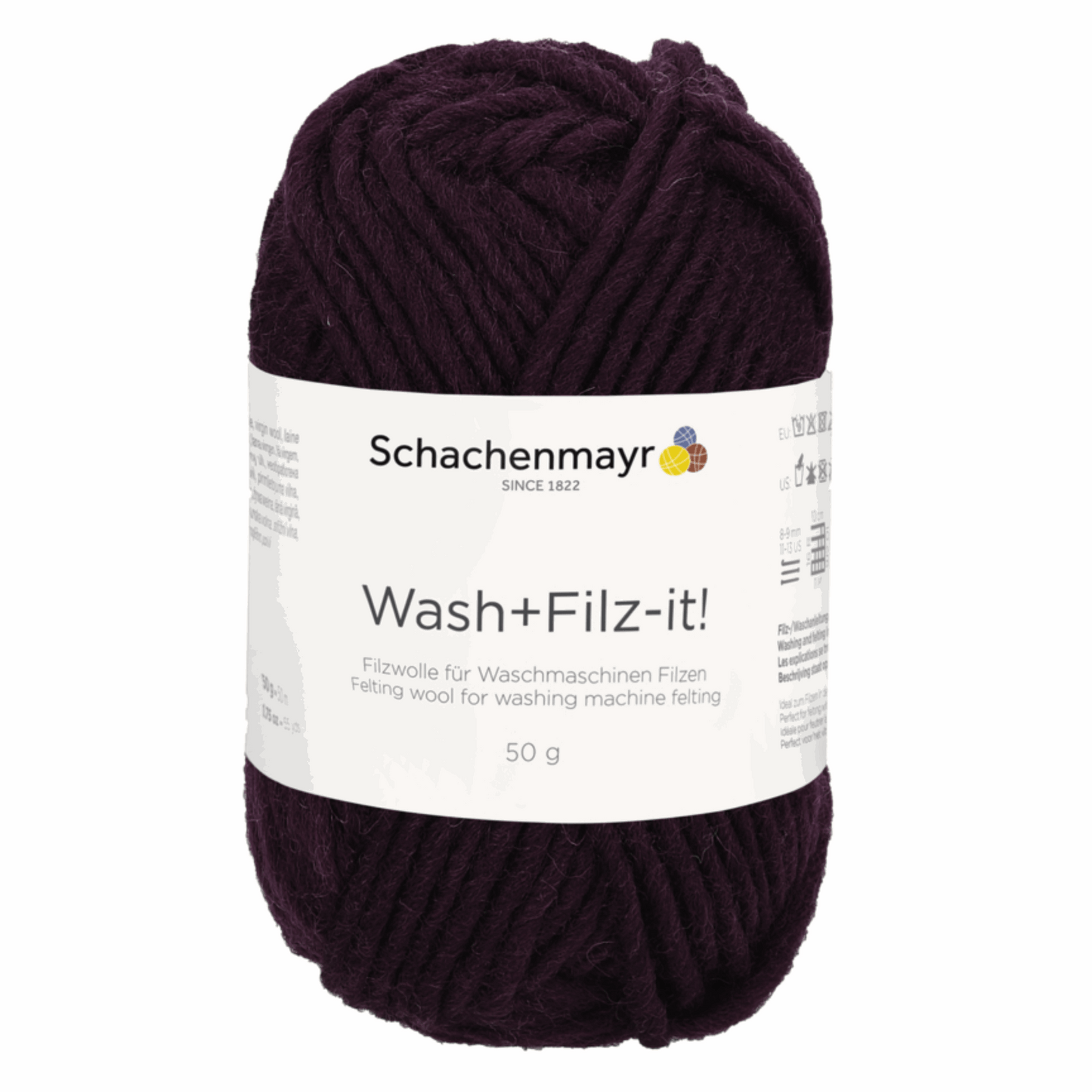 Schachenmayr Wash+Filz-It! Uni 50g, 90942, Farbe burgundy 45