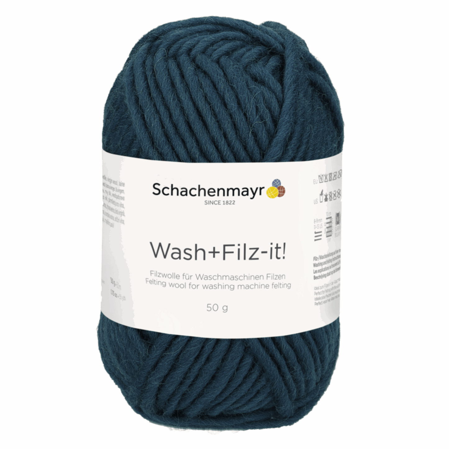 Schachenmayr Wash+Filz-It! Plain 50g, 90942, color teal 49