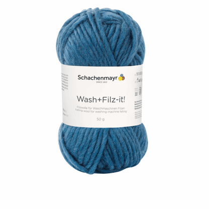 Schachenmayr Wash+Filz-It! Uni 50g, 90942, color petrol 7