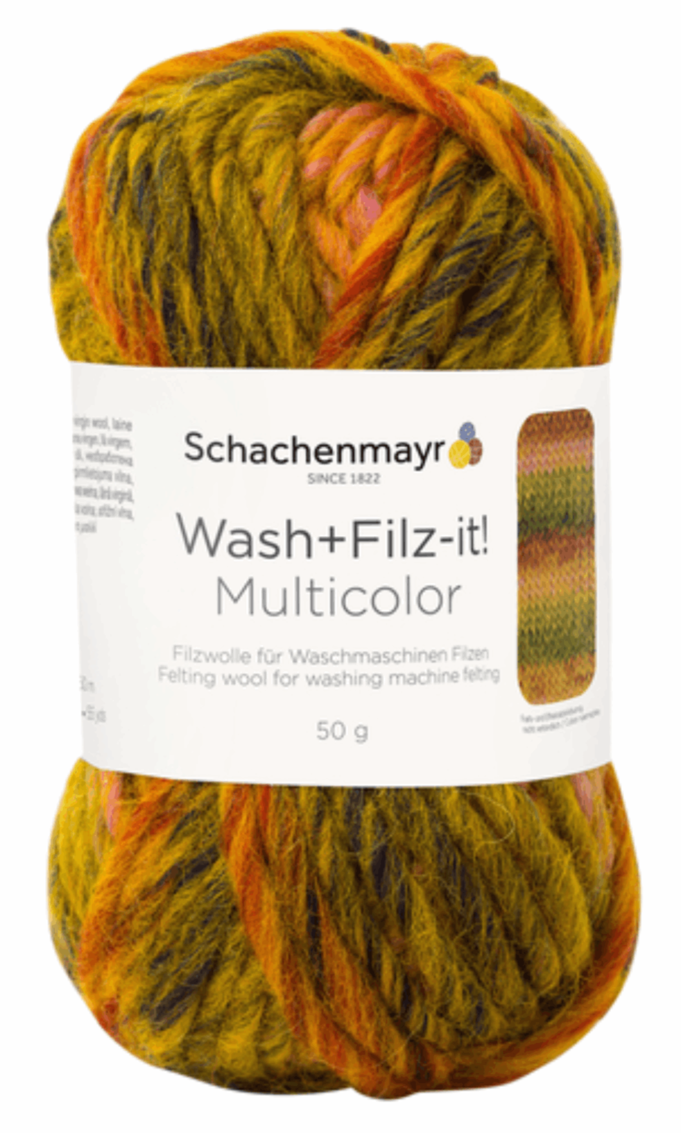 Schachenmayr Wash+Filz-It! Color 50g, 90943, color curry 255