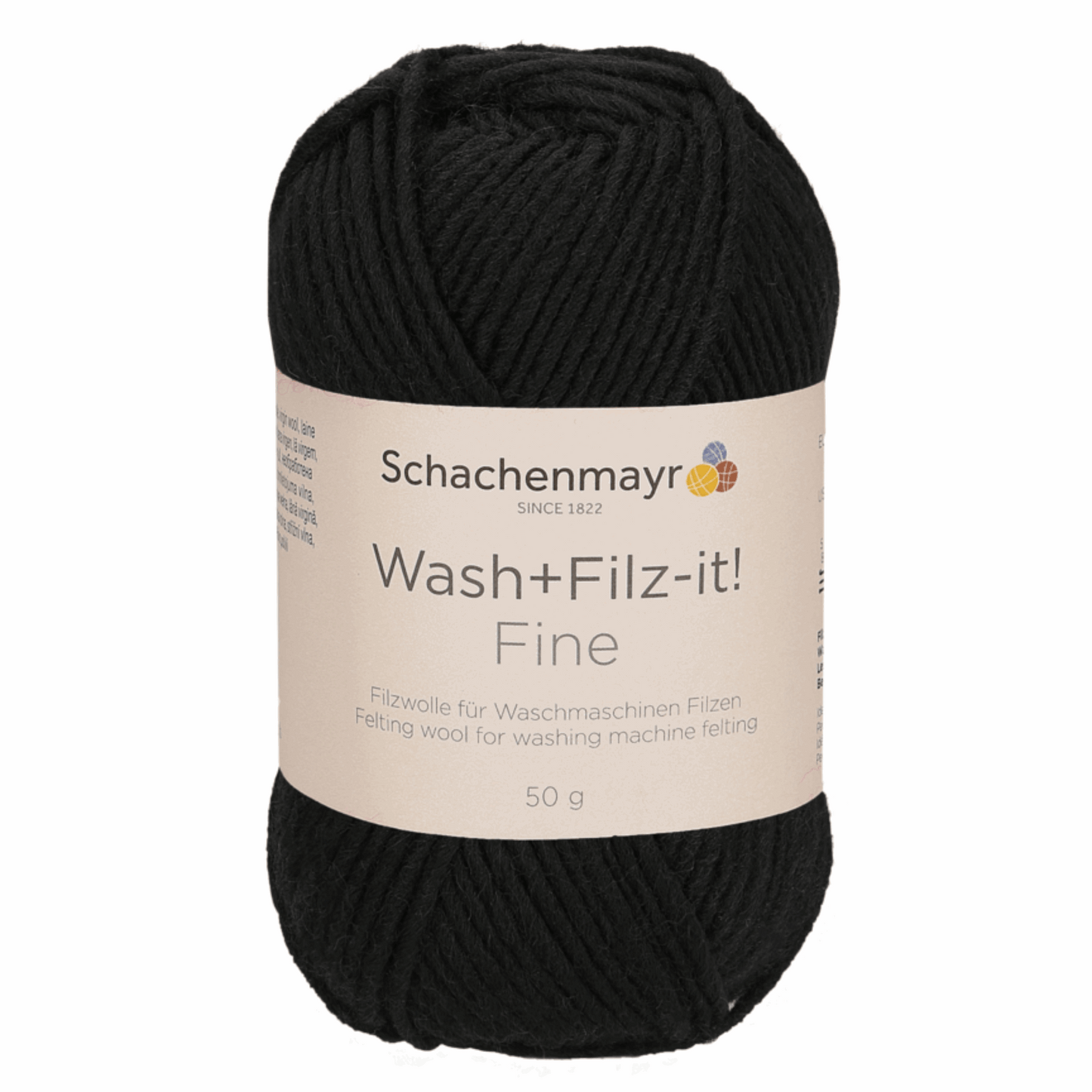 Schachenmayr Wash+Filz-It! Fine 50g, 90944, color black 101