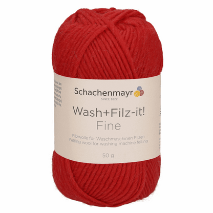 Schachenmayr Wash+Filz-It! Fine 50g, 90944, color red 119