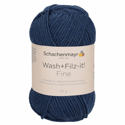 Schachenmayr Wash+Filz-It! Fine 50g, 90944, Farbe indigo 125