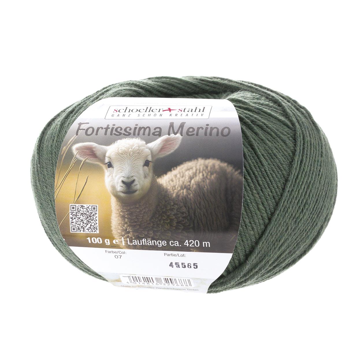 Schoeller + Stahl Fortissima 4fädig, 100g Merino, 93042, Farbe jagd 7