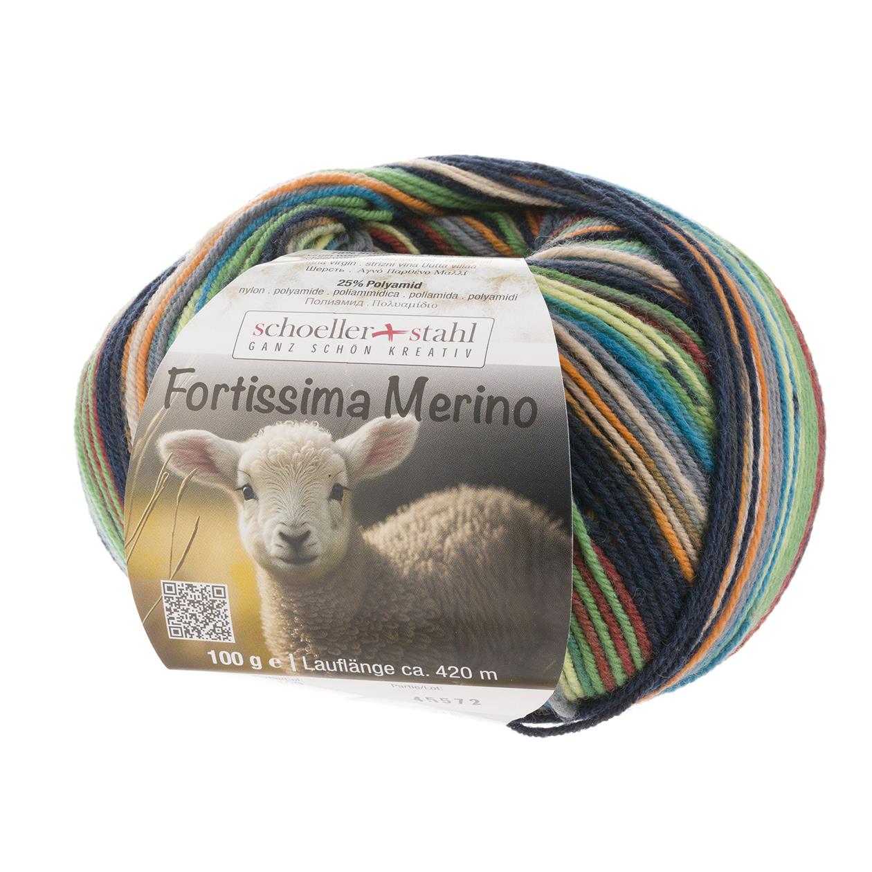 Schoeller + Stahl Fortissima 4fädig, 100g Merino, 93042, Farbe dschungel 109