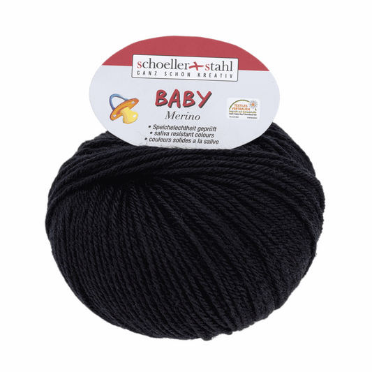 Schoeller + Stahl Baby Merino 25g, 93429, color black 3924