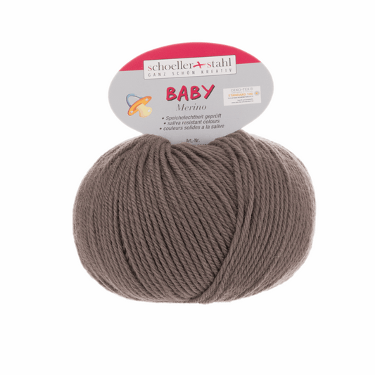 Schoeller + Stahl Baby Merino 25g, 93429, color brown 3951