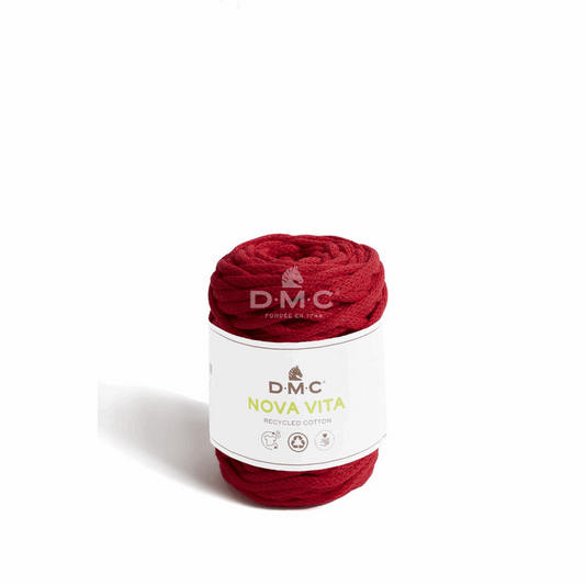 DMC Nova Vita recycled cotton, red, 95000, color 5