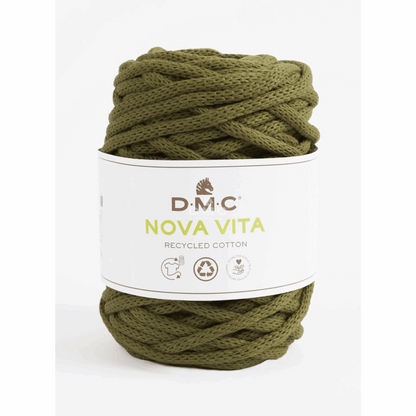 DMC Nova Vita recycled cotton, dark olive, 95000, color 83