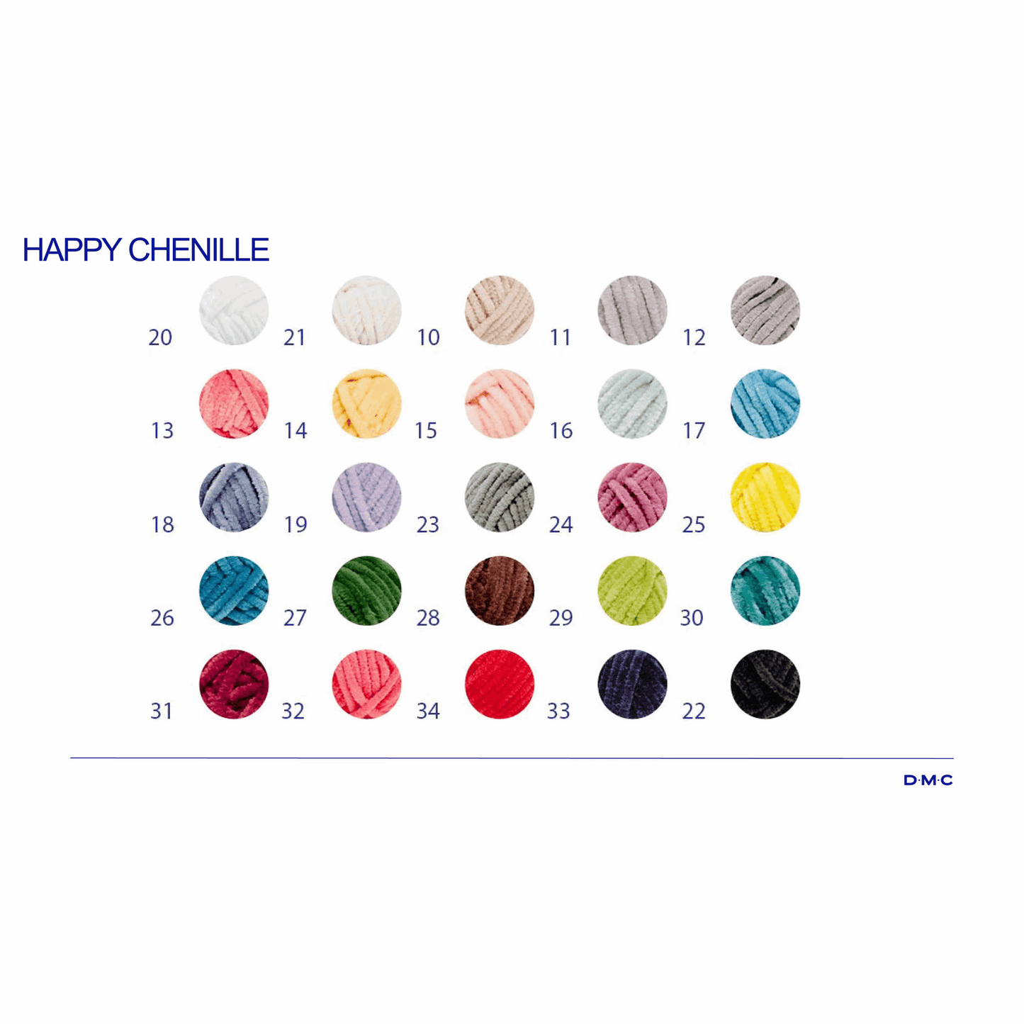 DMC Happy Chenille 15g, 95001, color 10