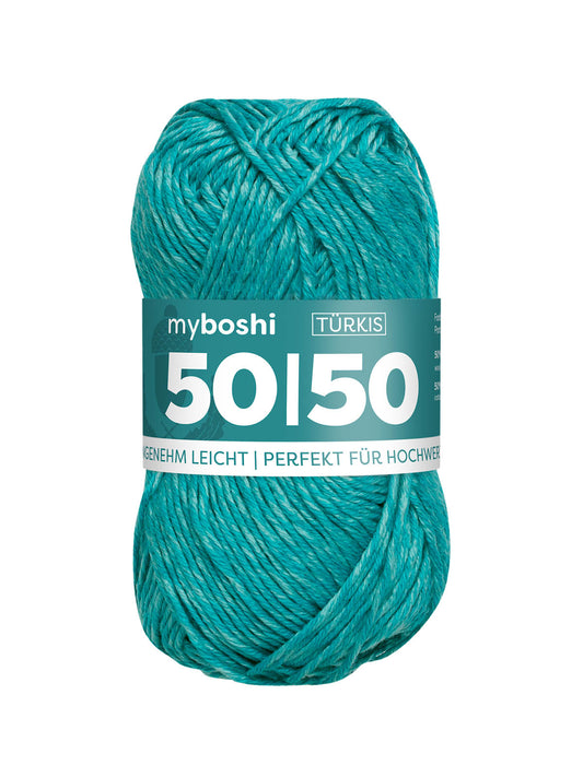50/50 myboshi, color turquoise 952