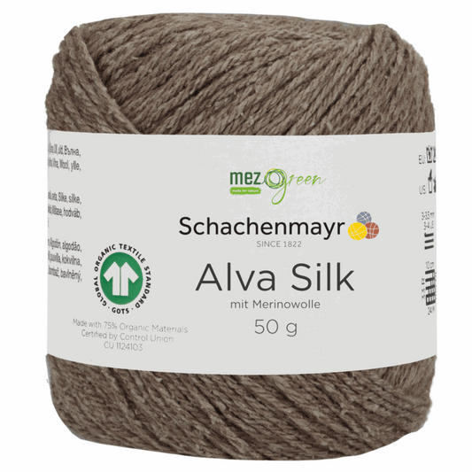 Schachenmayr Alva Silk, 97001, color wood 10