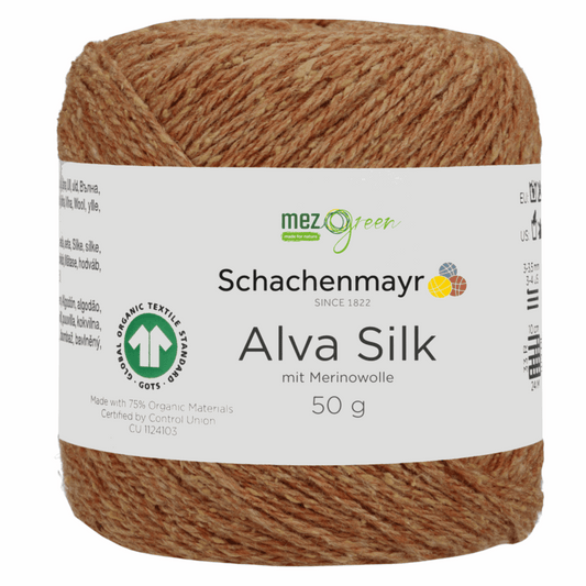 Schachenmayr Alva Silk, 97001, color cinnamon 12