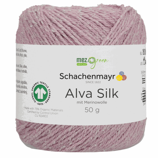 Schachenmayr Alva Silk, 97001, color rose 35
