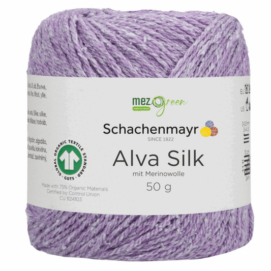 Schachenmayr Alva Silk, 97001, color purple 47