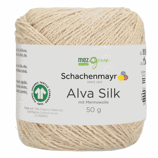 Schachenmayr Alva Silk, 97001, Farbe leinen 5