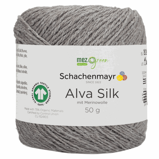 Schachenmayr Alva Silk, 97001, Farbe graphit 92