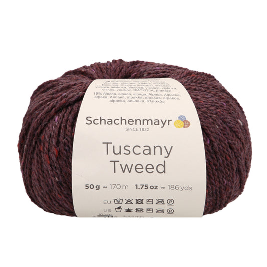 Schachenmayr Tuscany Tweed, 97002, color 32 mauve