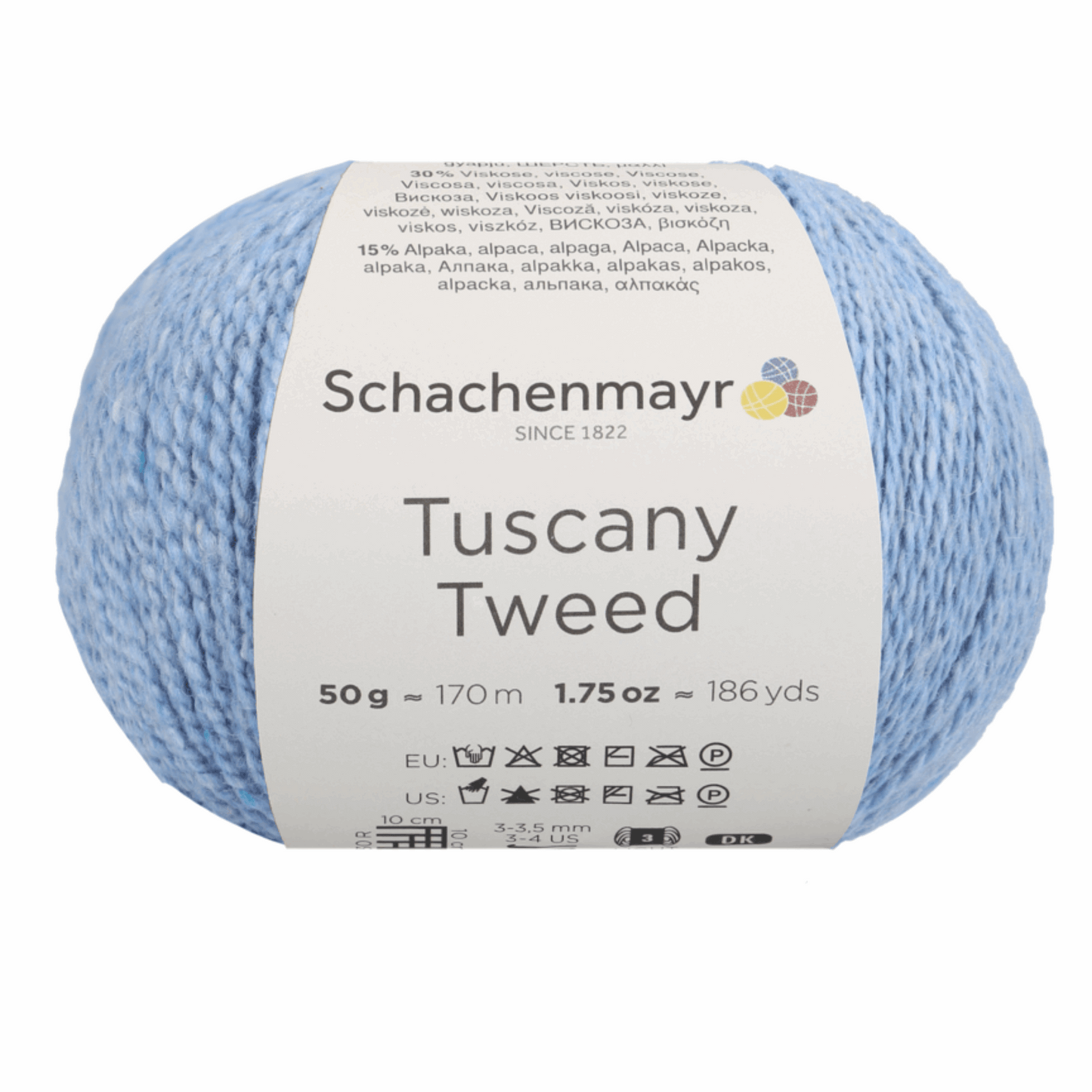 Schachenmayr Tuscany Tweed, 97002, color ice blue 53