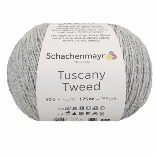 Schachenmayr Tuscany Tweed, 97002, color silver 90