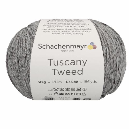 Schachenmayr Tuscany Tweed, 97002, Farbe hellgrau 92