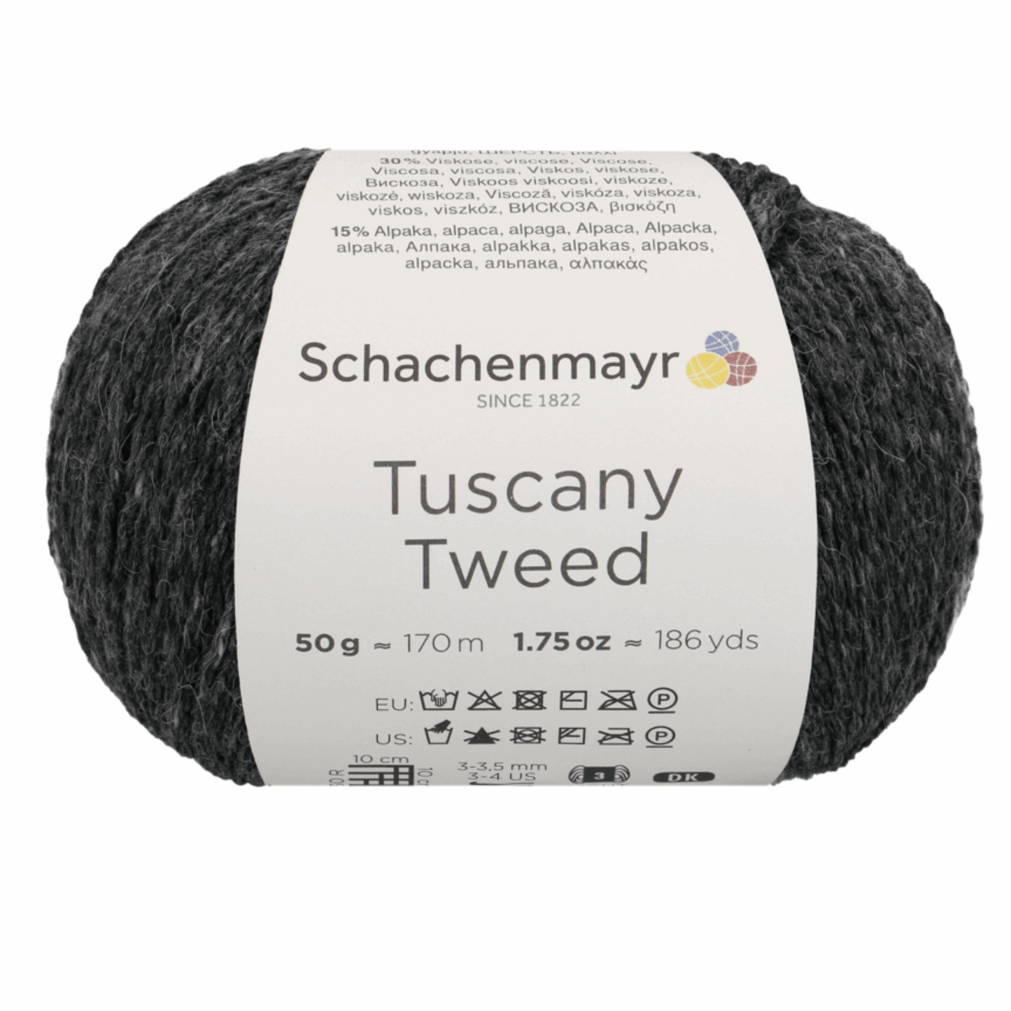 Schachenmayr Tuscany Tweed, 97002, Farbe dunkelgrau 97