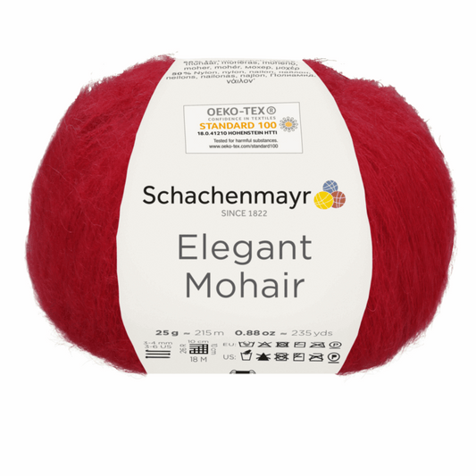 Schachenmayr Elegant Mohair 25g, 97003, color cherry 30