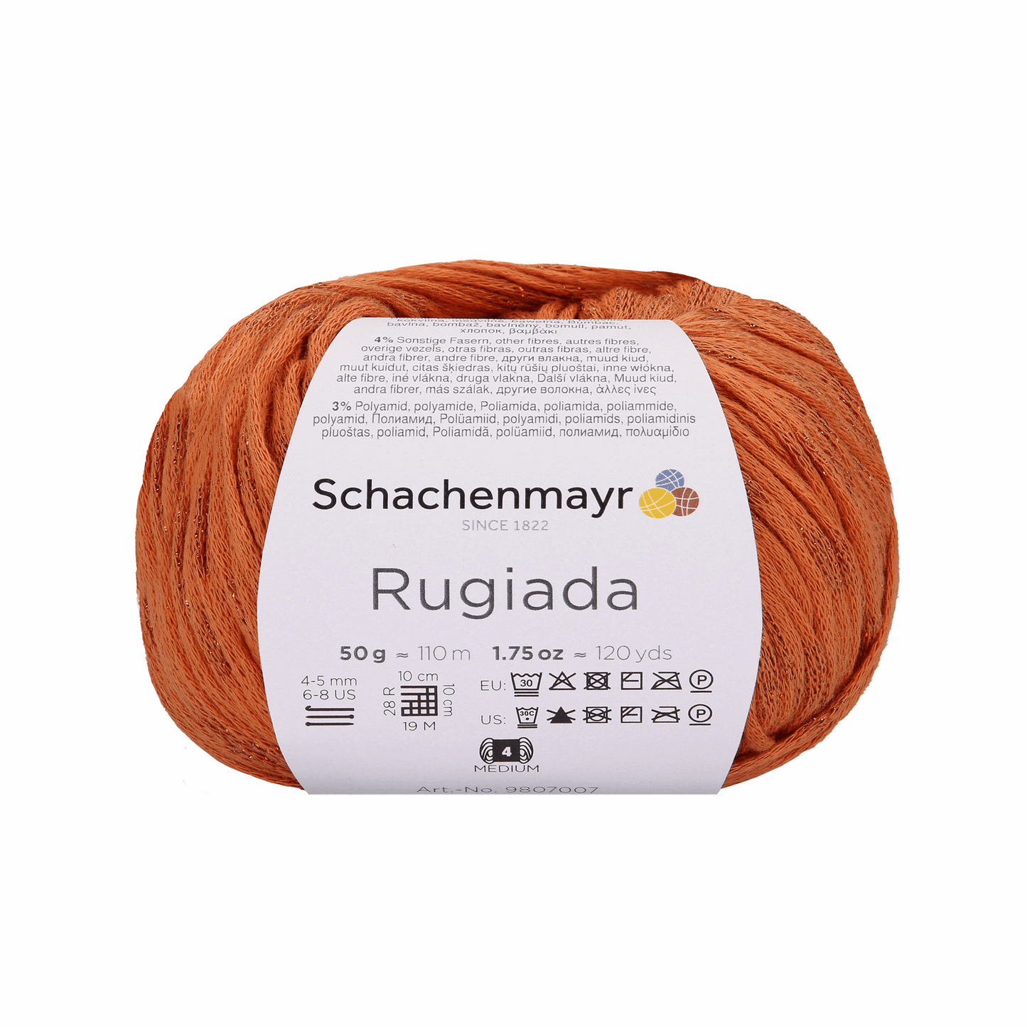 Schachenmayr Rugiada 50g, 97007, color orange 25