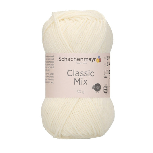 Wollknäuel Classic Mix 50g, 97015, Farbe cream 2