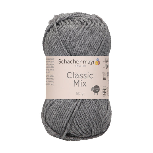 Classic Mix 50g, 97015, Farbe mid grey meliert 91