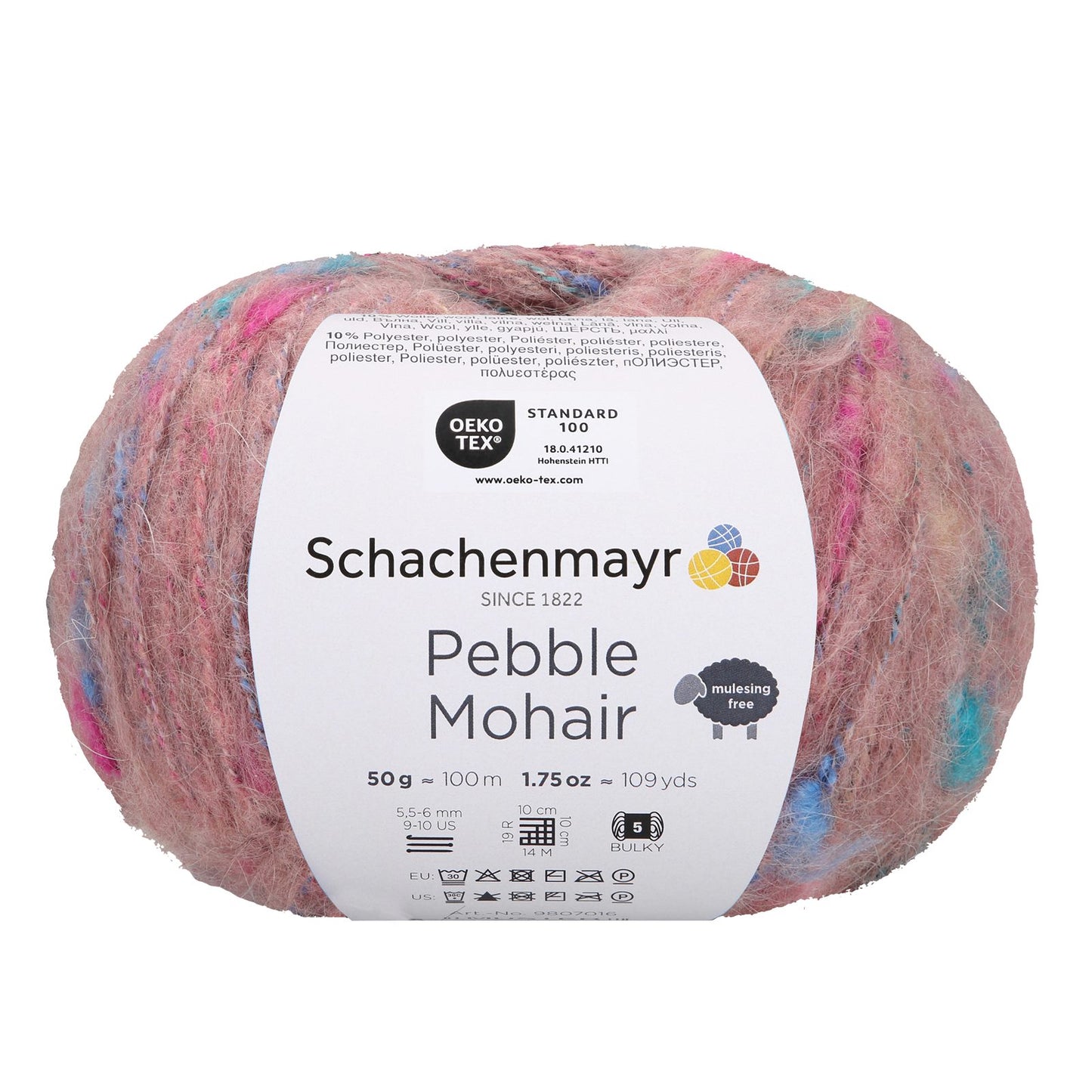 Pebble Mohair 50g, 97016, color rose 35