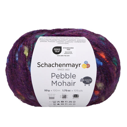 Pebble Mohair 50g, 97016, colour purple 49