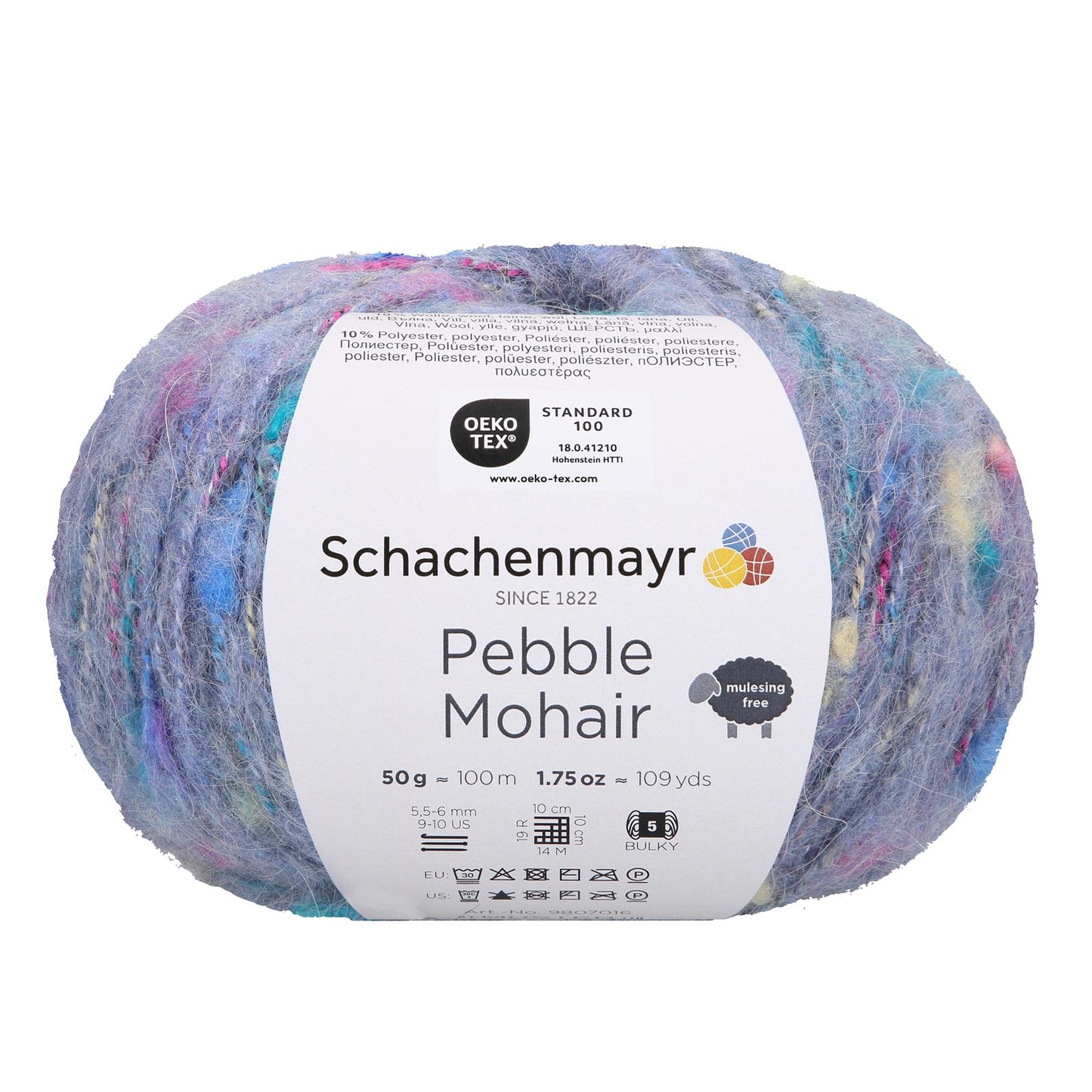 Pebble Mohair 50g, 97016, colour sky 52