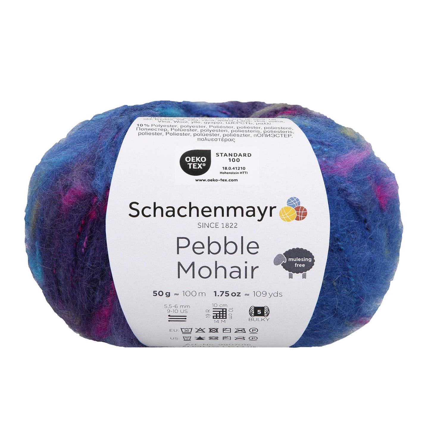 Pebble Mohair 50g, 97016, Farbe blue zone color 83