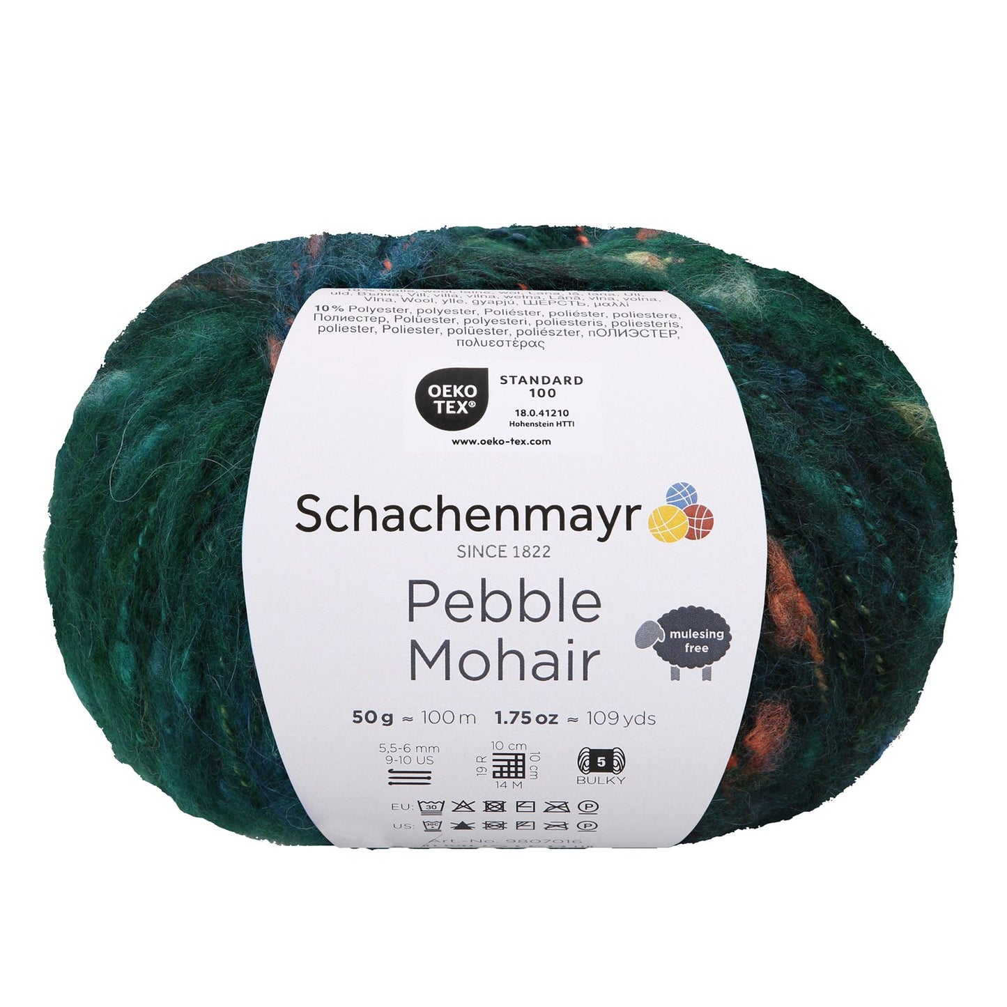 Pebble Mohair 50g, 97016, Farbe jungle color 84