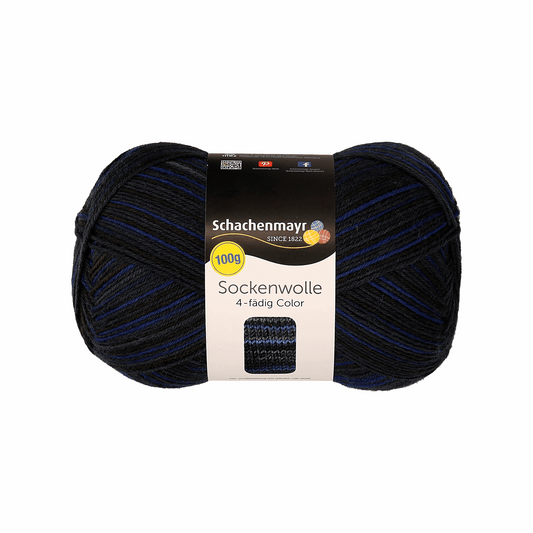 Schachenmayr sock yarn Color 100g, 97132, color midnight 183