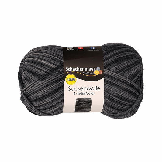 Schachenmayr sock yarn Color 100g, 97132, color anthracite coor 189