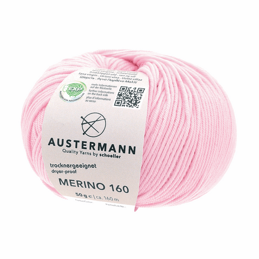 Austermann Merino 160 EXP 50g, 97610, color pink 211