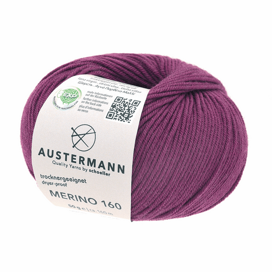 Austermann Merino 160 EXP 50g, 97610, color blackberry 220