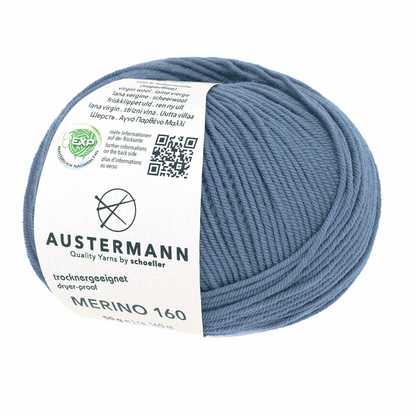 Austermann Merino 160 EXP 50g, 97610, Farbe jeans 223