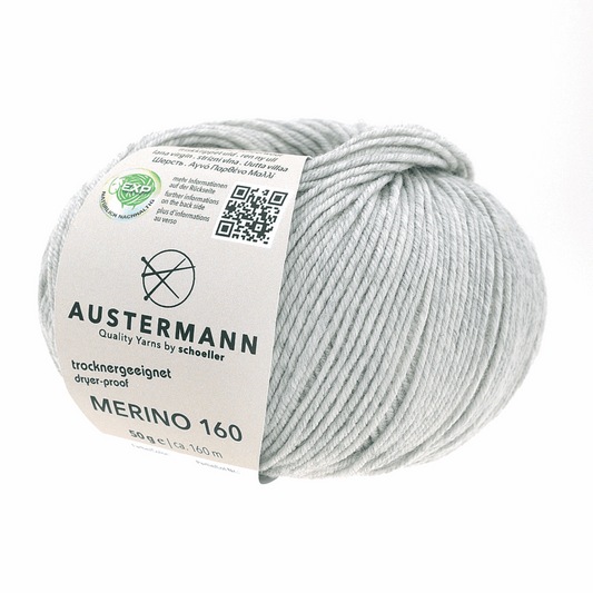 Austermann Merino 160 EXP 50g, 97610, color light gray 228