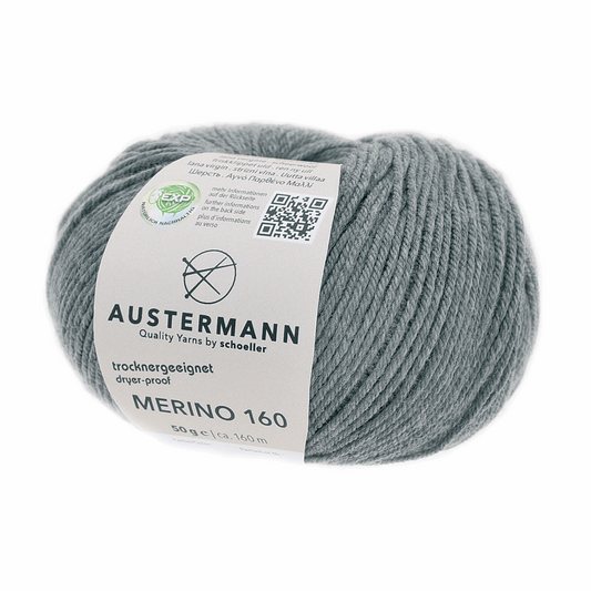 Austermann Merino 160 EXP 50g, 97610, Farbe grau 229